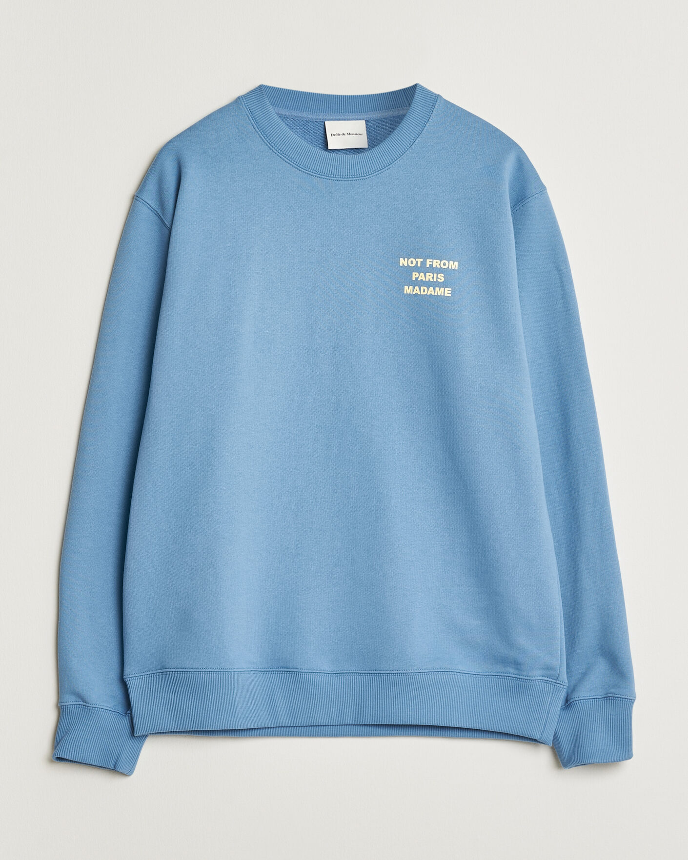 Herr | Tröjor | Drôle de Monsieur | Slogan Sweatshirt Atlantic Blue