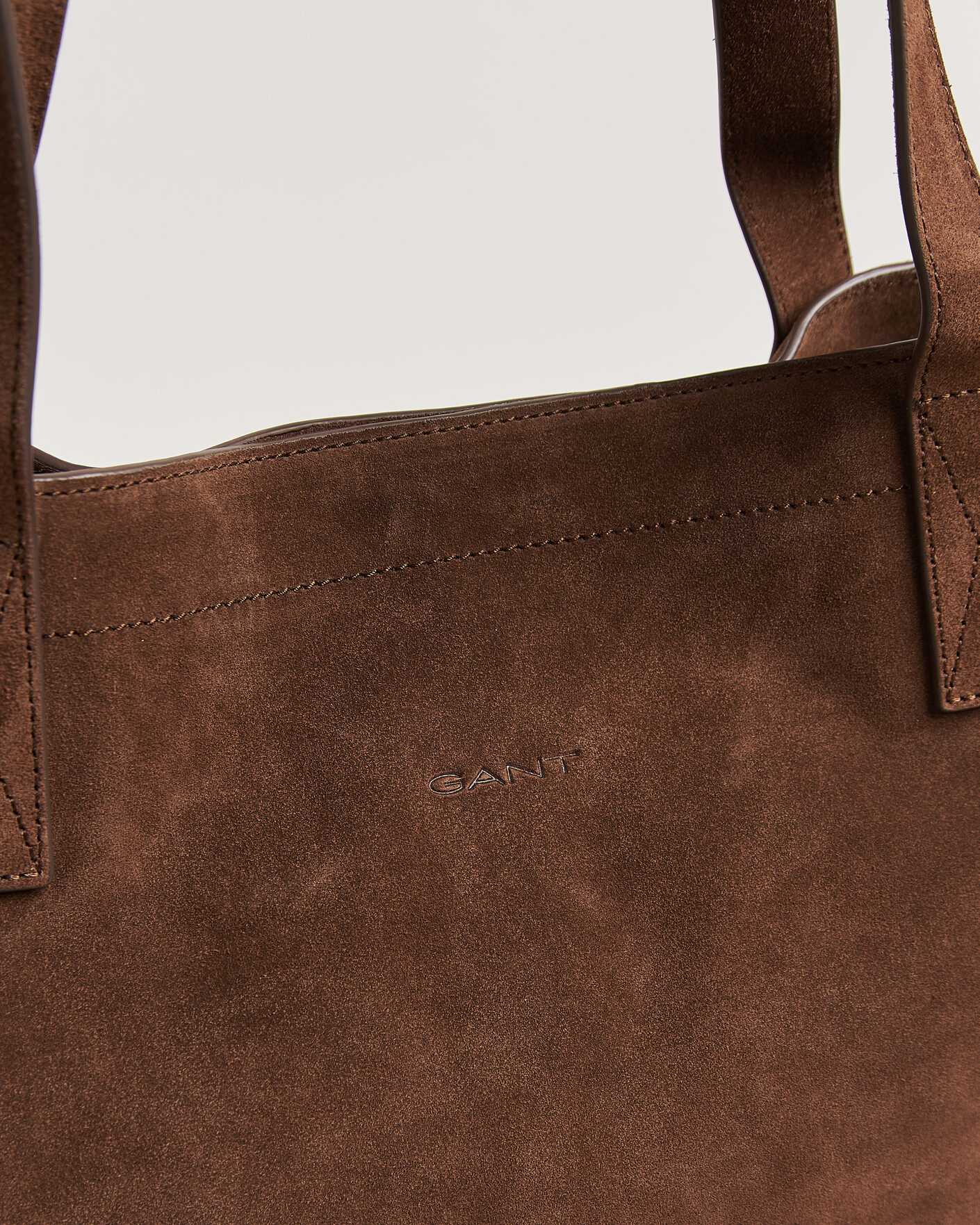 Herr | Väskor | Gant | Suede Tote Bag Mahogany Brown