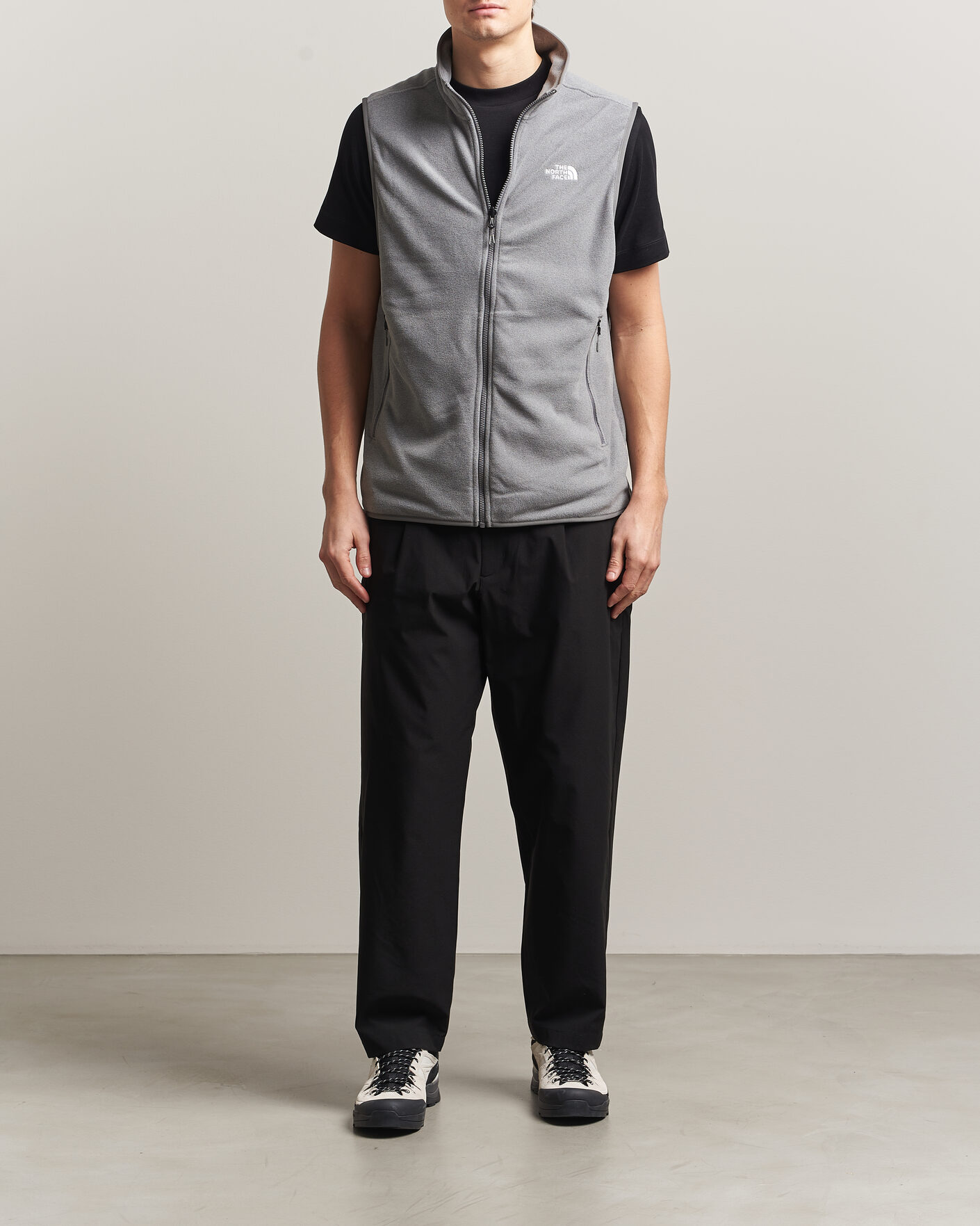 Herr | Västar | The North Face | Glacier Fleece Vest Grey