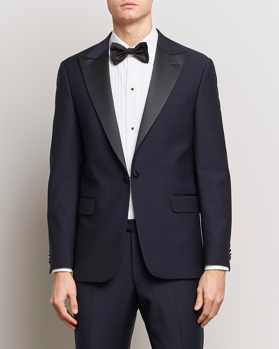 Herr | Smoking | Oscar Jacobson | Frampton Wool Tuxedo Suit Navy