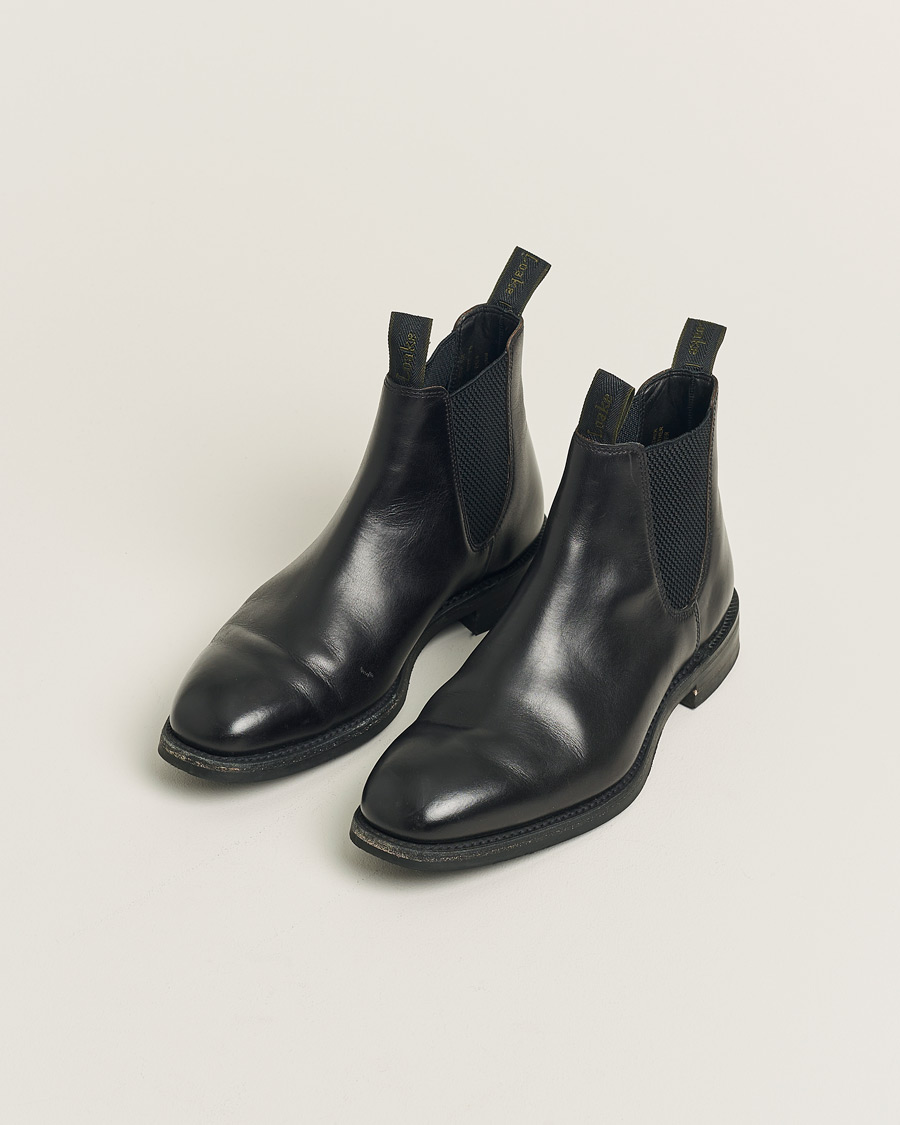 Herr | Loake 1880 Chatsworth Chelsea Boot Black Calf | Pre-owned | Loake 1880 Chatsworth Chelsea Boot Black Calf