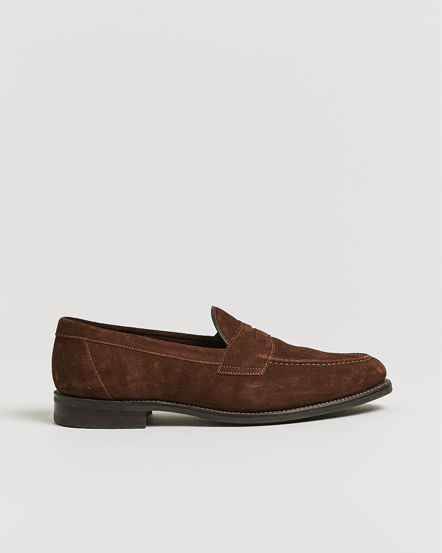 Herr | Loake 1880 Grant Shadow Sole Brown Suede | Pre-owned | Loake 1880 Grant Shadow Sole Brown Suede