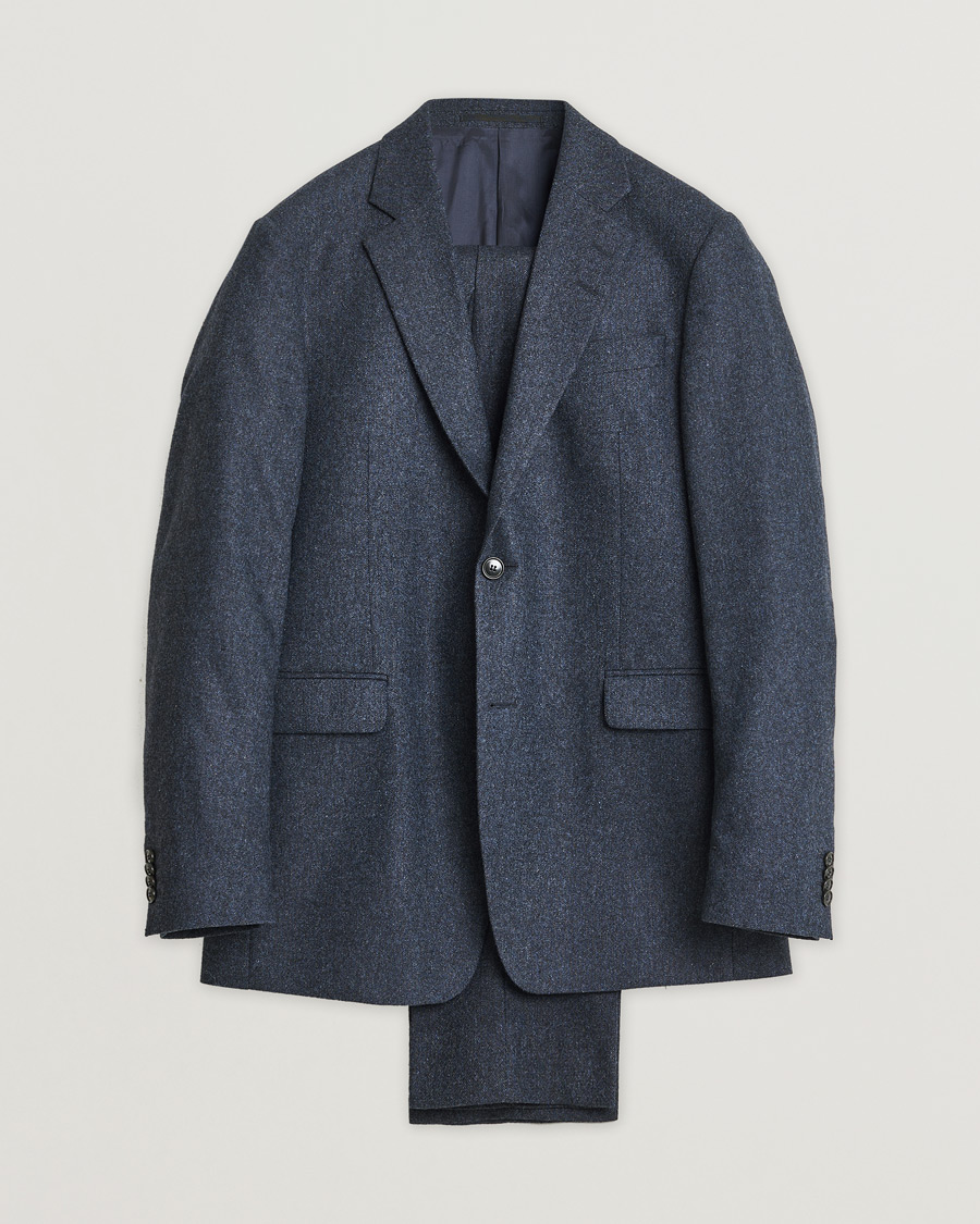 Herr | Tiger of Sweden Justin Brushed Wool Suit Midnight Blue 50/52 | Pre-owned | Tiger of Sweden Justin Brushed Wool Suit Midnight Blue 50/52