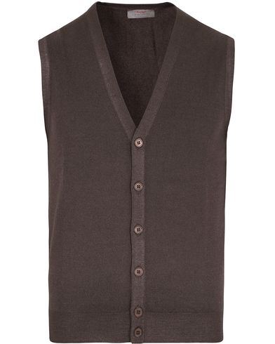  Merino Fashion Fit Vintage Gilet Brown