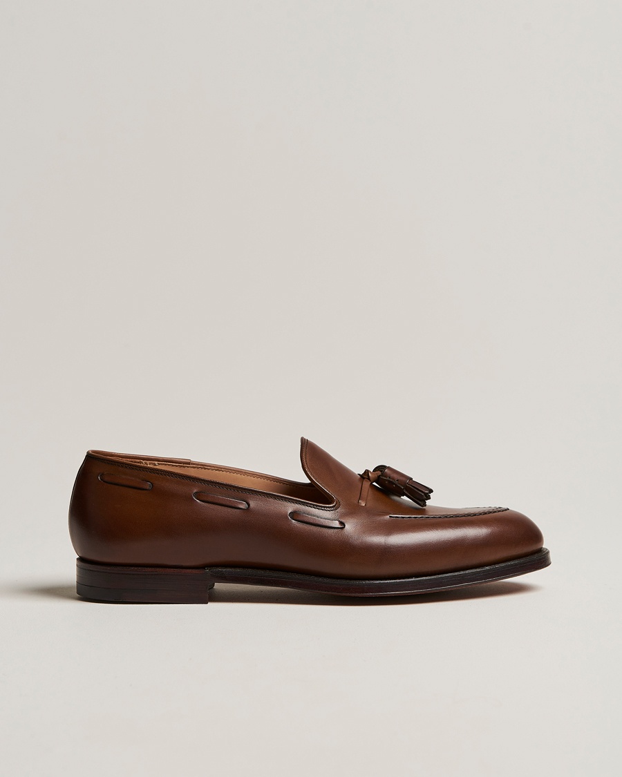 Herr | | Crockett & Jones | Cavendish Tassel Loafer Dark Brown Calf