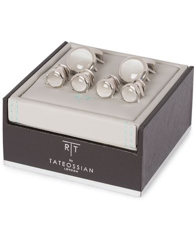  Shirt Studs Cufflink Set White