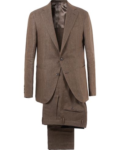  Linen Suit Brown