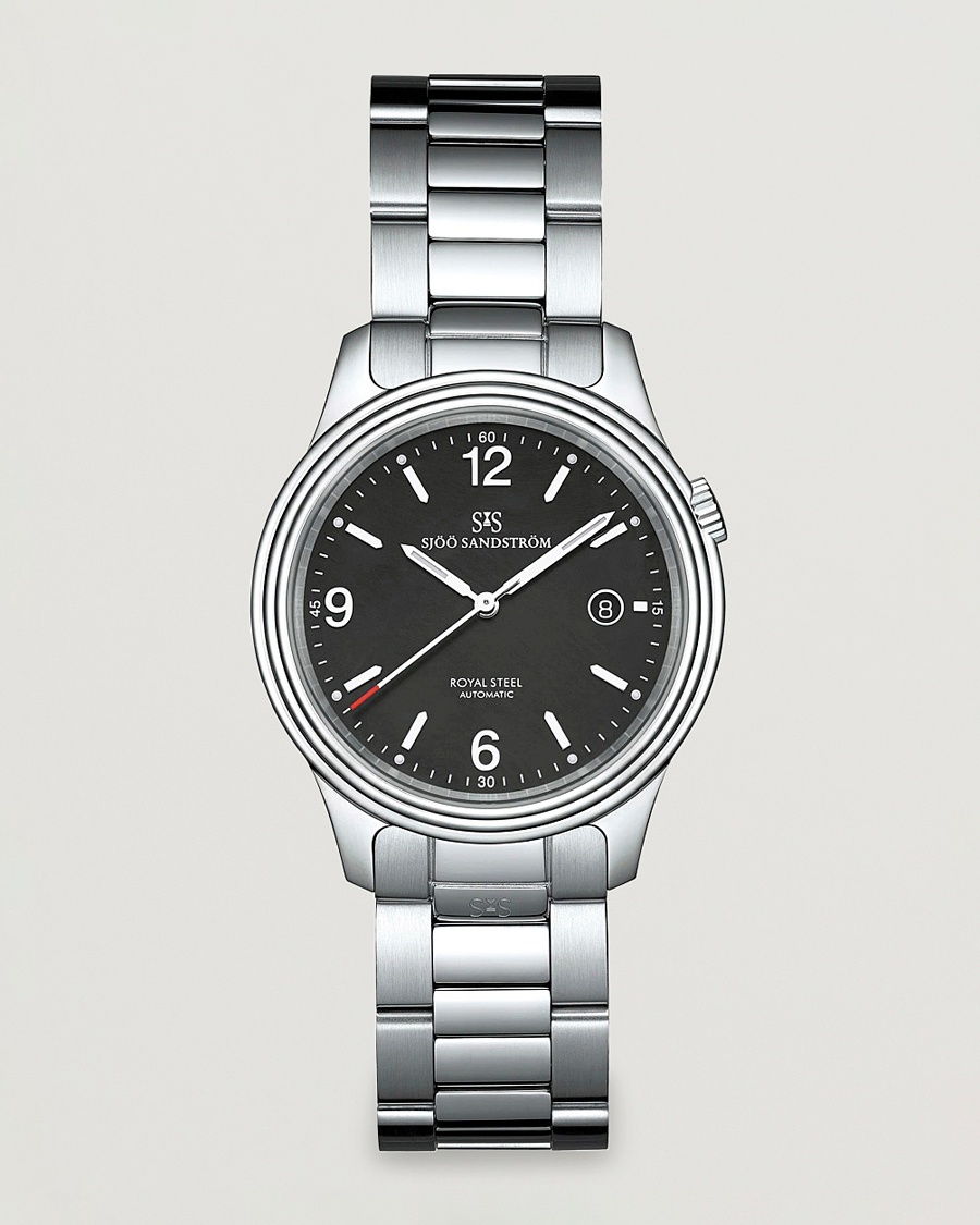 Herr | Klockor | Sjöö Sandström | Royal Steel Classic 41mm Black and Steel