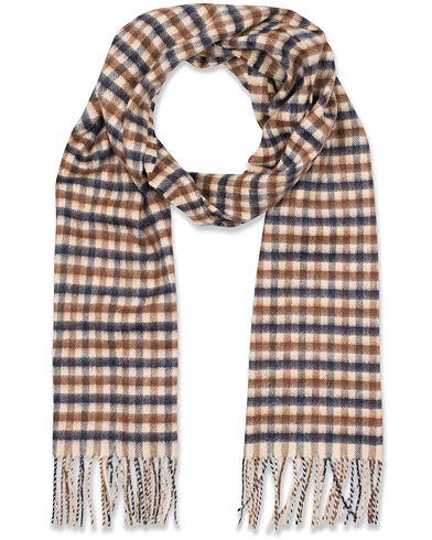 Aquascutum Club Check Cashmere Scarf Vicuna Herr Care of Carl