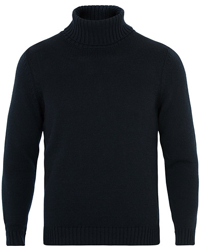  Virgin Merino Wool Rollneck Navy