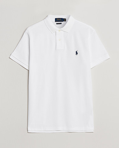 Polo Ralph Lauren Custom Slim Fit Polo White