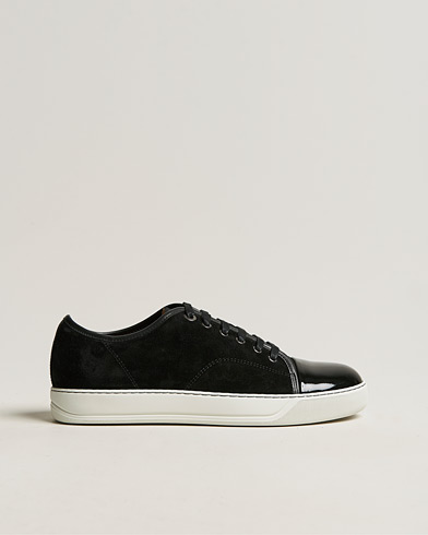  Patent Cap Toe Sneaker Black