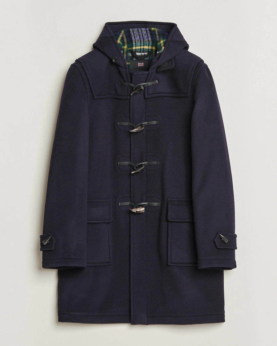 Gloverall Morris Duffle Coat Navy/Dress Gordon – Blå