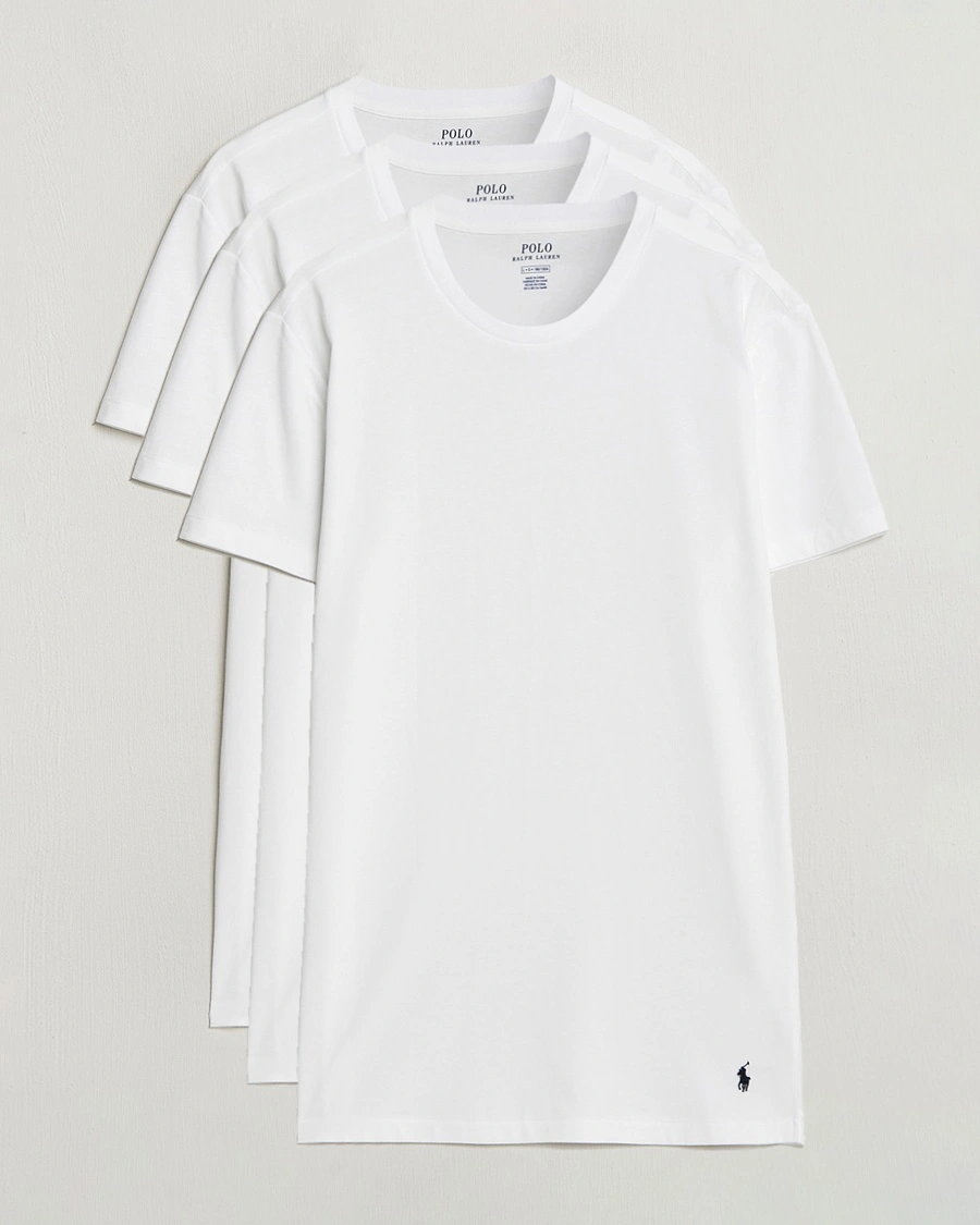 Herr | Avdelningar | Polo Ralph Lauren | 3-Pack Crew Neck T-shirt White