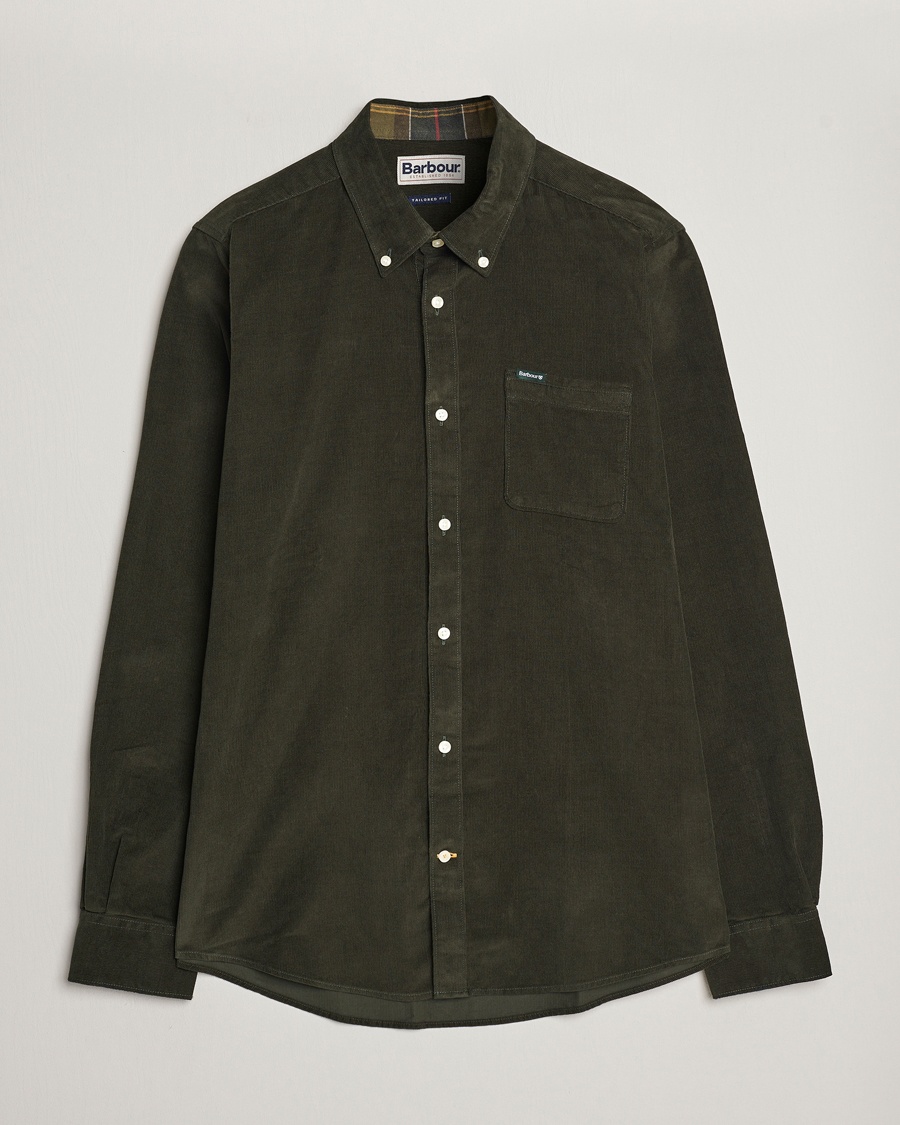 Barbour Lifestyle Ramsey Corduroy Shirt Forest – Grön