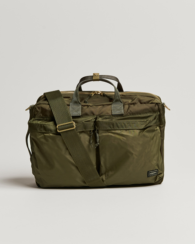 Porter-Yoshida & Co. Force 3Way Briefcase Olive Drab | Herr - Care of Carl