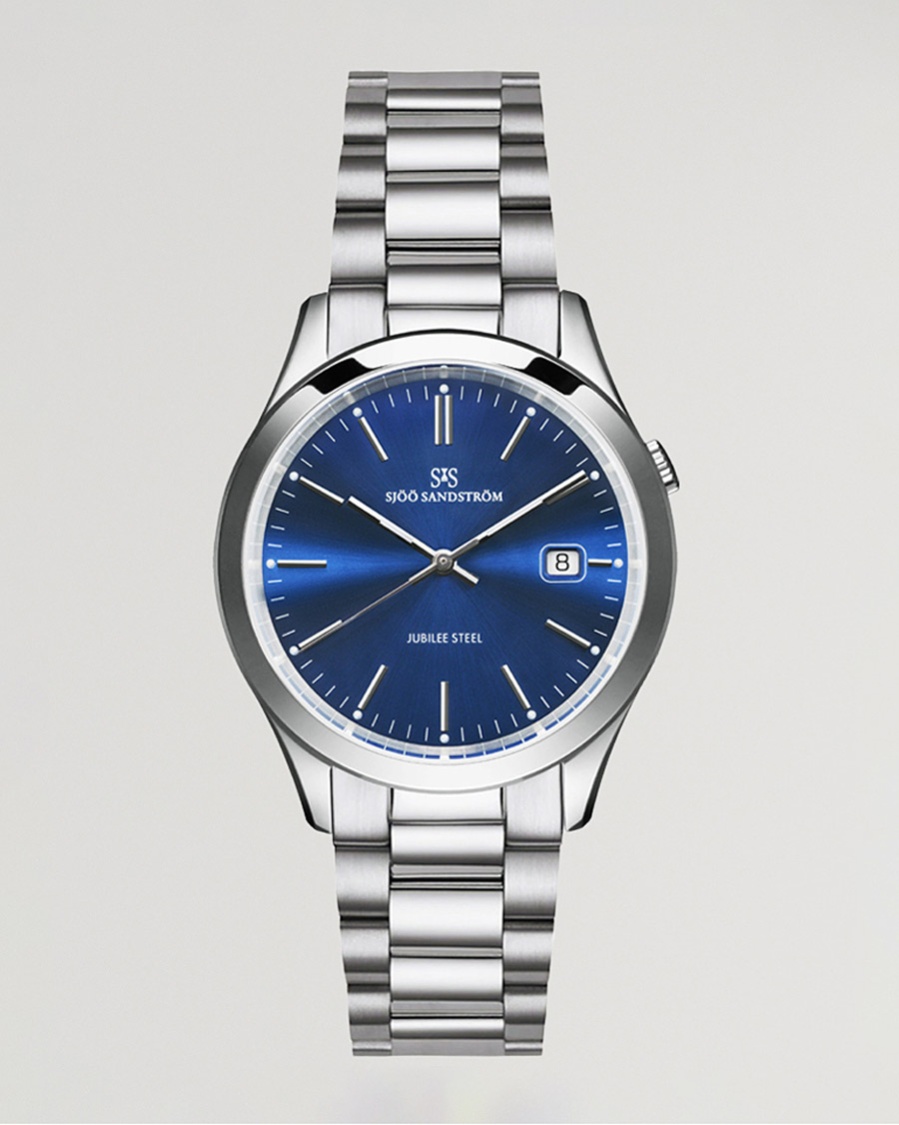 Herr | Klockor | Sjöö Sandström | Jubilee Steel Quartz 40mm Blue/Steel