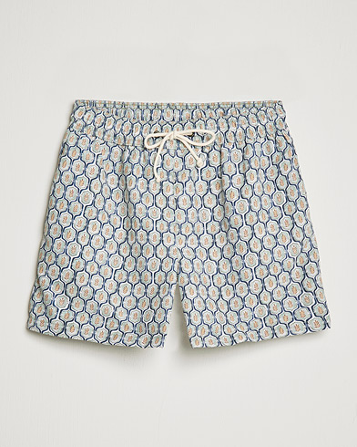  Leaf Printed Swimshorts Light Green