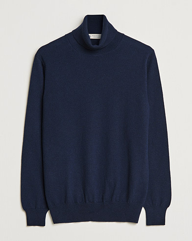  Cashmere Rollneck Sweater Navy