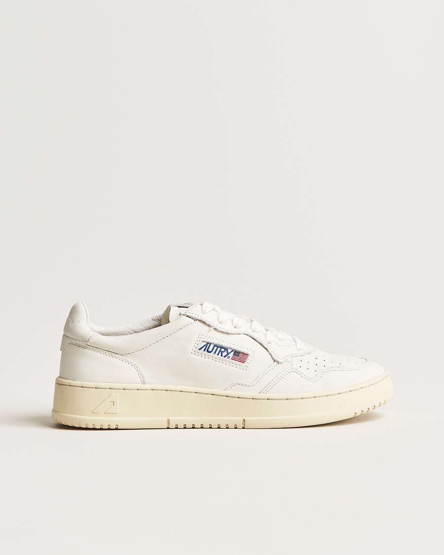 Herr | | Autry | Medalist Low Super Soft Goat Leather Sneaker White