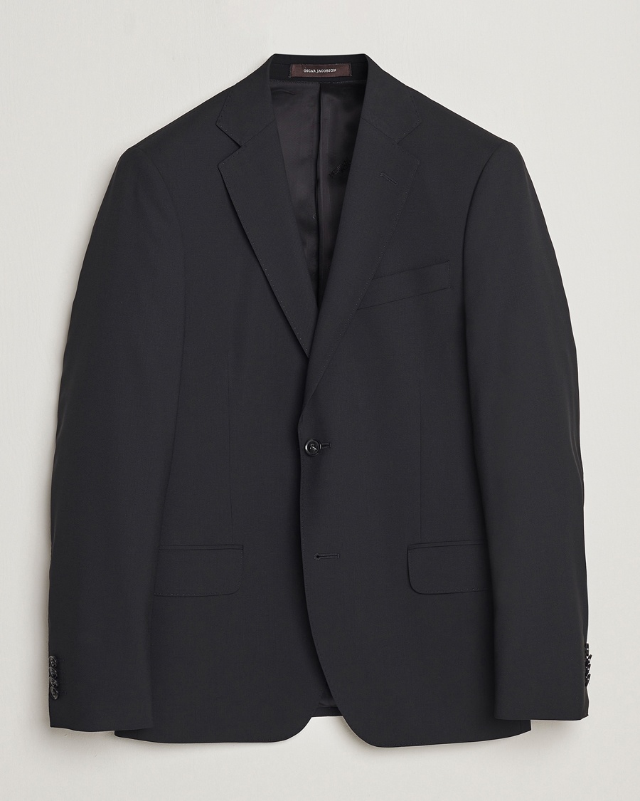 Herr | Kavajer | Oscar Jacobson | Edmund Wool Blazer Black