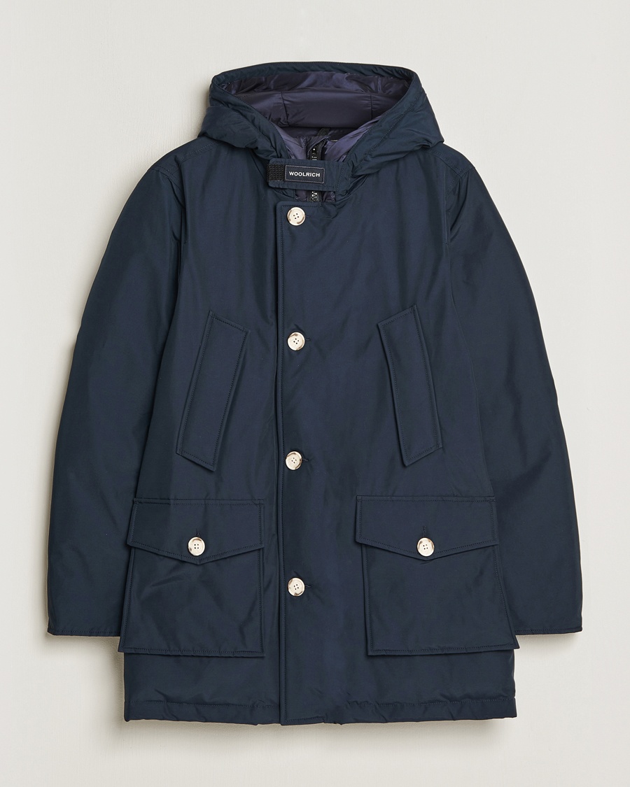 Woolrich Arctic Parka No Fur Melton Blue – Blå