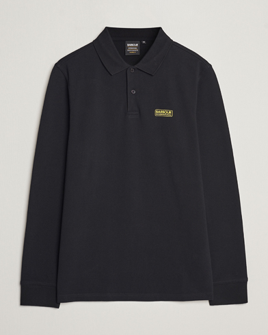  Essential Long Sleeve Polo Black