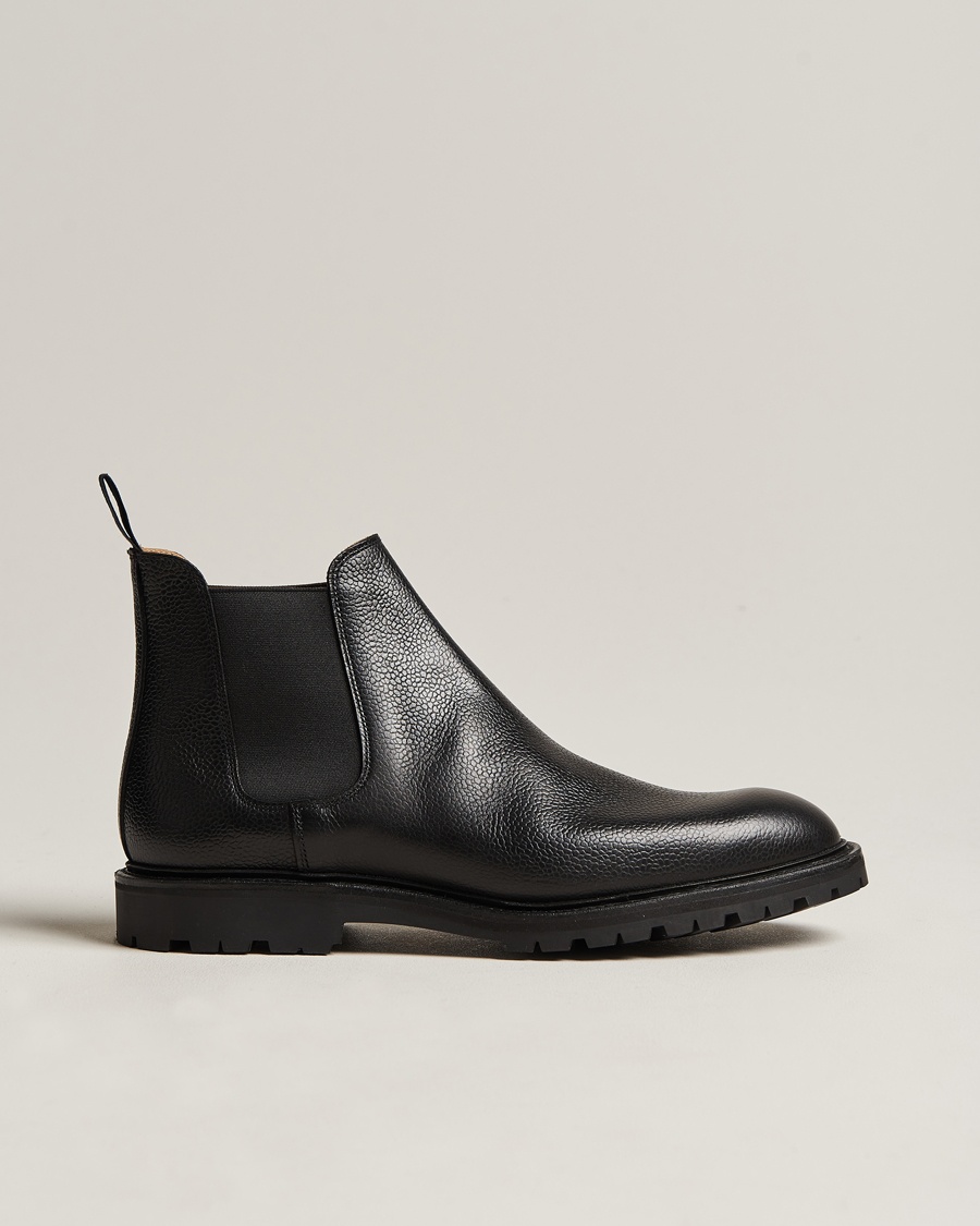 Herr | Crockett & Jones | Crockett & Jones | Chelsea 11 Black Calf Grained