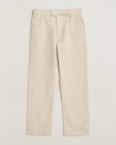  Loose Linen Pants Light Feather Grey