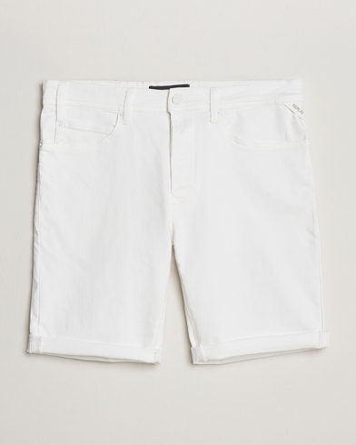  RBJ901 Super Stretch Denim Shorts White
