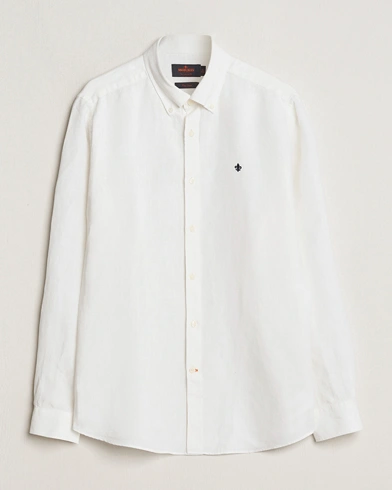  Douglas Linen Button Down Shirt White