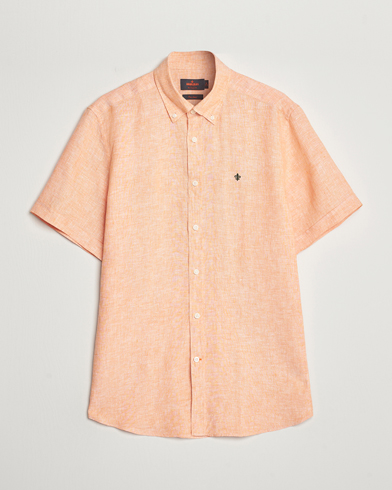  Douglas Linen Short Sleeve Shirt Orange
