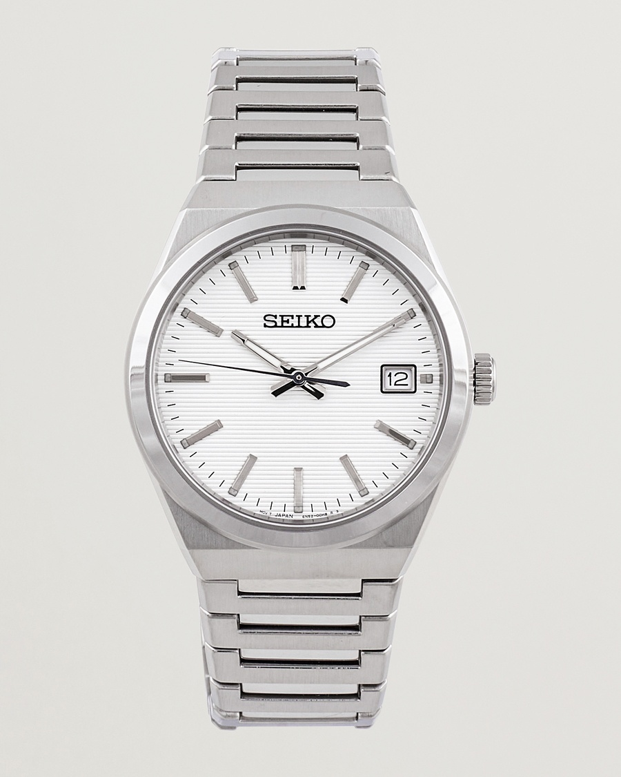 Herr | Klockor | Seiko | Sapphire 39mm Steel White Dial