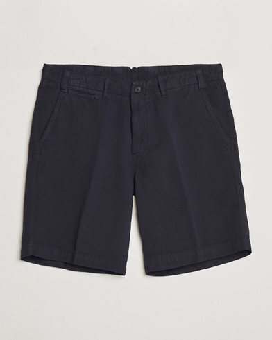 Poggio Washed Linen Shorts Navy