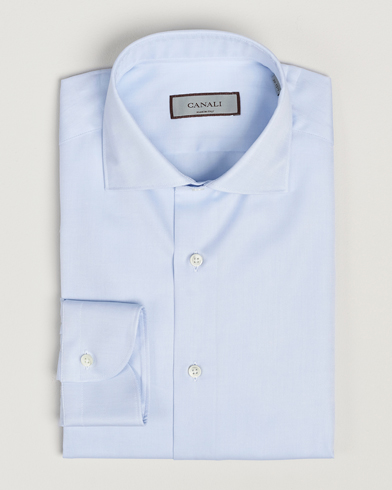  Slim Fit Cotton Shirt Light Blue