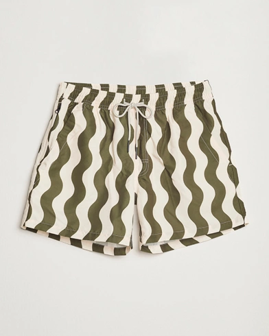  Forest Waver Swim Shorts Green/White