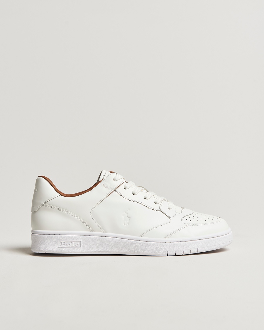 Herr | | Polo Ralph Lauren | Polo Court Sneaker Deckwash White Leather