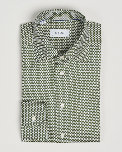  Slim Fit Signature Twill Printed Shirt Green