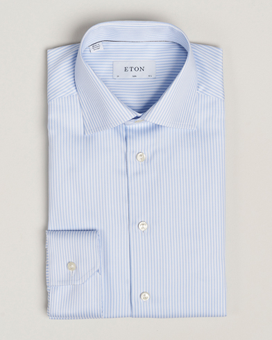  Slim Fit Signature Twill Striped Shirt Blue/White