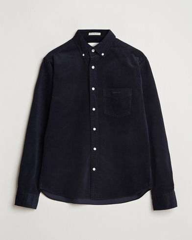  Regular Fit Corduroy Shirt Evening Blue