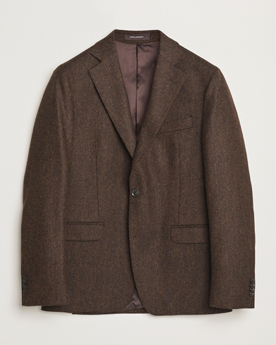  Fogerty Moon Herringbone Tweed Blazer Brown