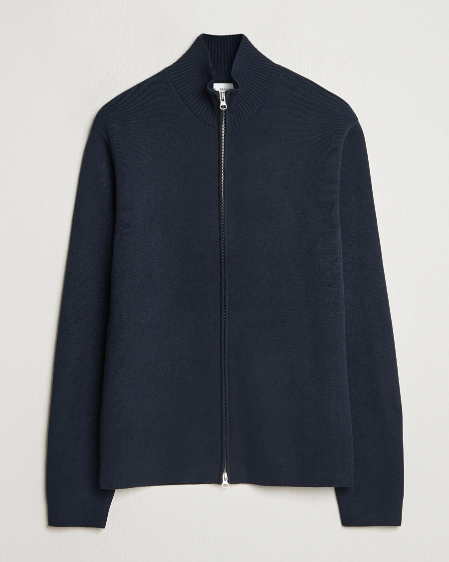 Samsøe Samsøe Niklas Full Zip Salute Navy – Blå