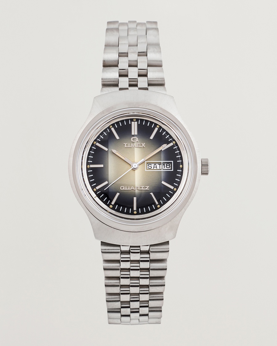 Herr | Stållänk | Timex | Q Reissue Degrade 38mm Smoky Dial