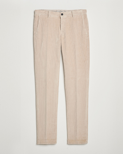  Slim Fit Leisure Cord Slacks Light Beige