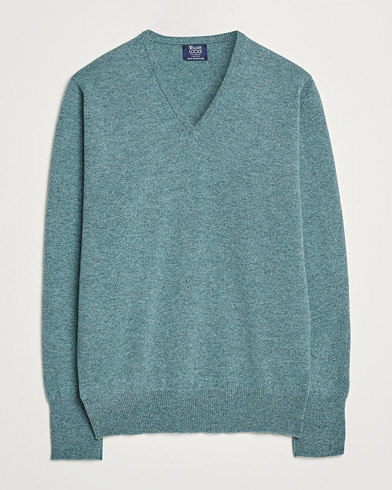  Rob Lambswool V-Neck Caspian