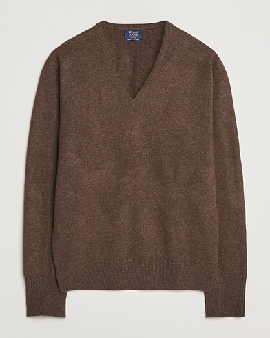  Rob Lambswool V-Neck Mocha