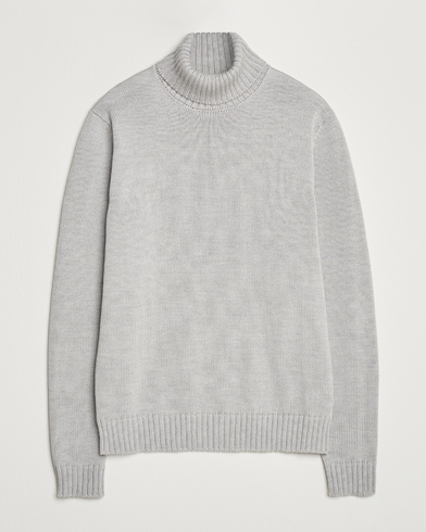  Virgin Merino Wool Rollneck Light Grey