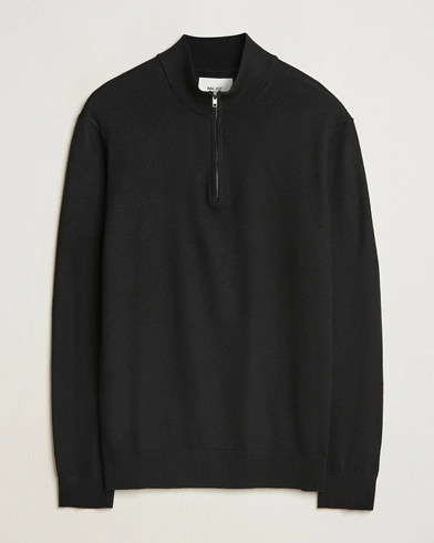  Sergio Merino Knitted Half Zip Black