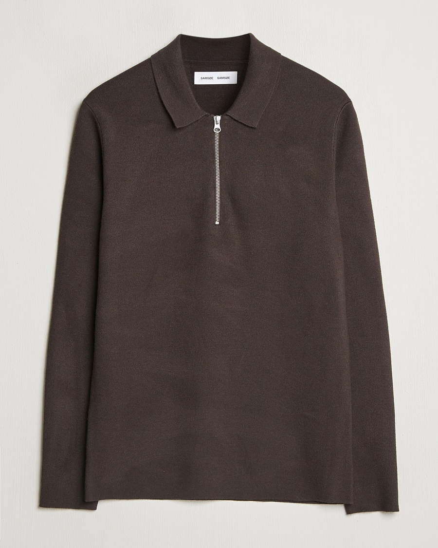 Samsøe Samsøe Guna Half Zip Turkish Coffee – Brun