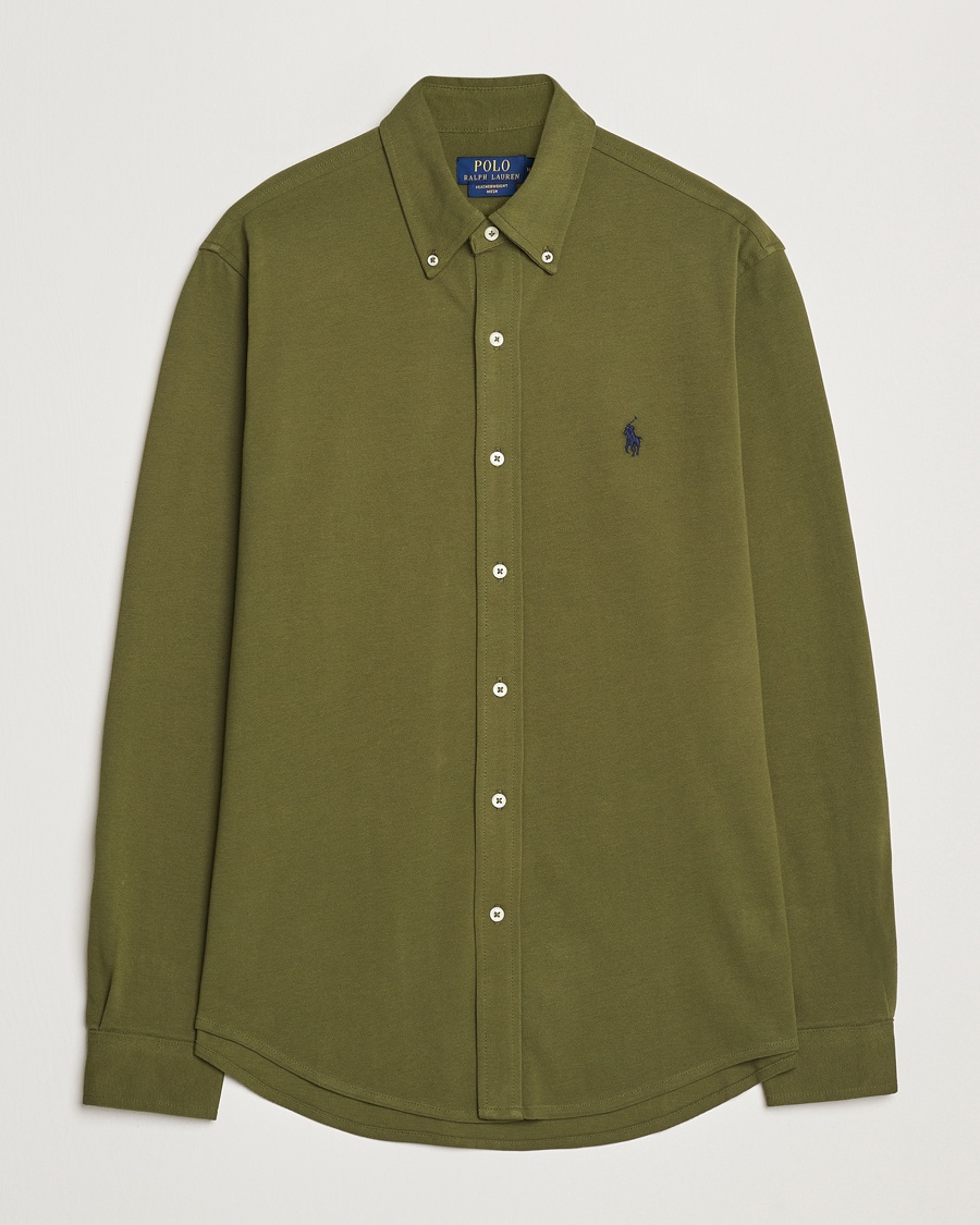 Herr | Skjortor | Polo Ralph Lauren | Featherweight Mesh Shirt New Olive